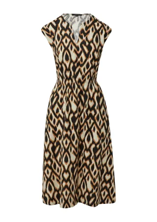 comma - Kleid schwarz|mehrfarbig - Gr. - 42