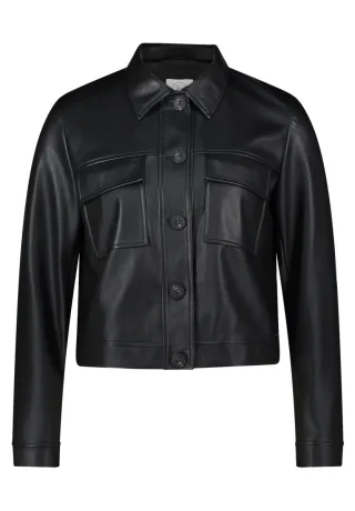Betty & Co - Lederjacke schwarz - Gr. - 34