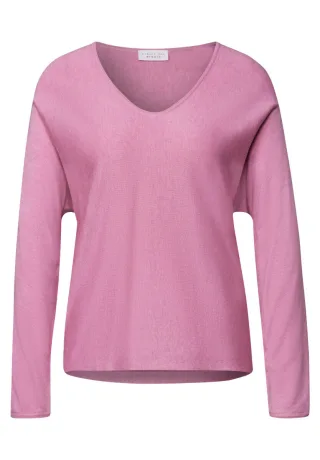 Street One Studio - V-Neck Pullover pink - Gr. - 38