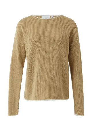 comma - Strickpullover braun - Gr. - 34