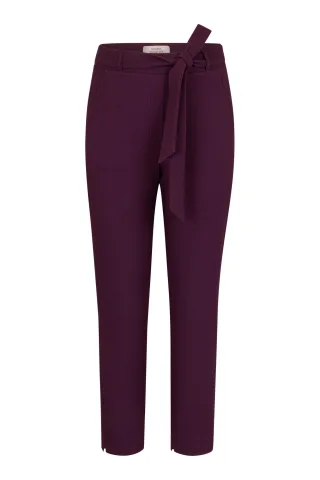 Studio Anneloes - Zarja waffle trousers blackberry - Gr. - XL