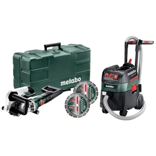 Metabo Mauernutfräse MFE 40 + Allessauger ASR 35 L ACP Set + 2 Diamant-Trennscheiben Classic UC - Ku - 691058000