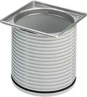 Viega Aufsatzrahmen Advantix 4949.1 in 100x100 Chromnickelstahl 488987