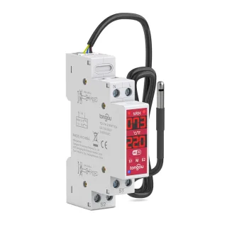 TONGOU Tuya WiFi 2-Gang Temperature Humidity Sensor Smart Switch Timer Function Smart Life APP Work with Alexa Google Ho