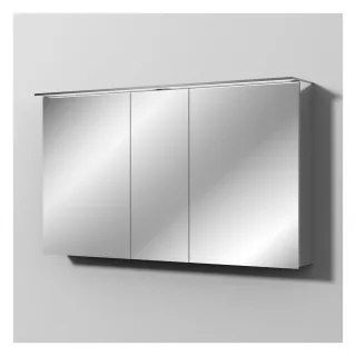 Sanipa Reflection Aluminium-Spiegelschrank ADAM 130 mit LED-Aufsatzleuchte, AU1579Z AU1579Z