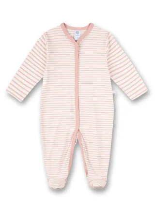 Sanetta - Strampler/Overall silver pink - Gr. - 68