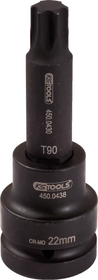 KS Tools 1" Kraft-Bit-Stecknuss Torx, lang - 450.0474