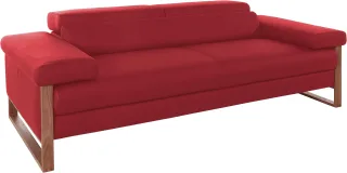 W.SCHILLIG 2,5-Sitzer "finn" German Design Award 2016, Fußgestell Nussbaum natur, Breite 230 cm