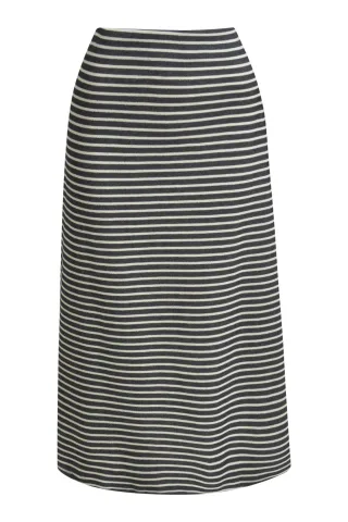 Milano Italy - A-Shape Midiskirt black print - Gr. - L