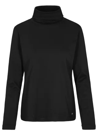 CLARINA - NOS Rollkragenshirt, 1/1 Arm 900 schwarz - Gr. - 46