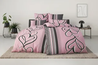 OTTO home Bettwäsche "Area in Gr. 135x200 oder 155x220 cm" 2 Bettwäsche in verschiedenen Qualitäten