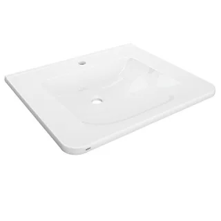 KWC Aquarotter Einzelwaschtisch, MEDCARE, MIRANIT, 650x150x550 mm, weiß, Hahnloch, 2030072430 2030072430
