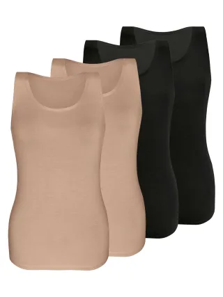 Sassa Achseltop "4er Sparpack Top LOVELY SKIN"