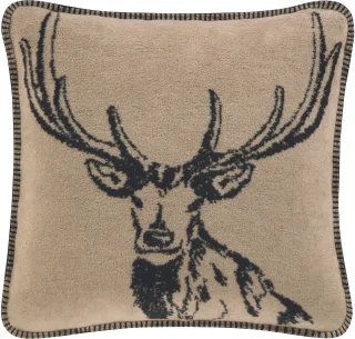 Biederlack Dekokissen "Deer" klassisches Hirschmotiv