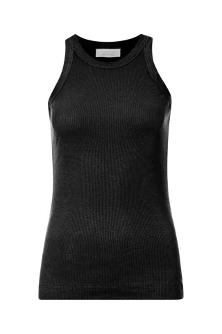 Rich & Royal - Organic Rib Top black - Gr. - M