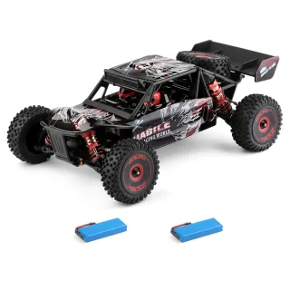 Wltoys 124016 V8 1/12 4WD 2.4G RC Car Brushless Desert Truck Off-Road Vehicle Models High Speed 75km/h Metal Chassis Two