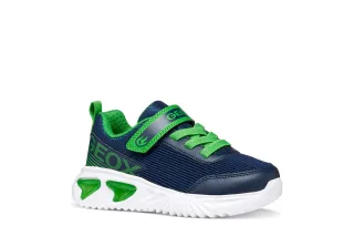 Geox Sneaker "J ASSISTER BOY" Klettschuh mit Blinkfunktion, Größenschablone zum Download