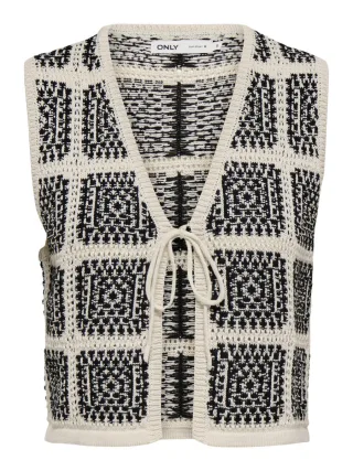 ONLY - Strickweste - Onlloa grau - Gr. - XS