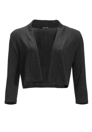 SWING - Weiches Bolero-Jäckchen black - Gr. - XS