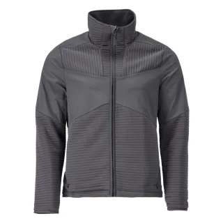 MASCOT Herren Fleecepullover mit Reißverschluss und Futter CUSTOMIZED Anthrazitgrau L - 22105-681-89-L