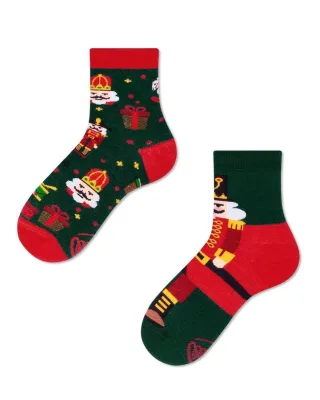 many mornings - Socken - The Nutcracker rot/grün - Gr. - 23-26
