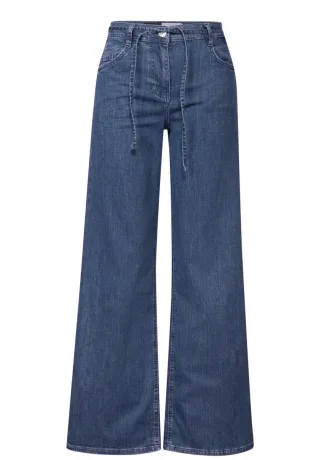 Cecil - Flared Wide Leg Jeans blau - Gr. - 32/30