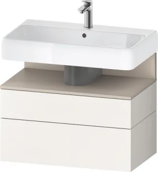 Duravit Qatego Waschtischunterbau wandhängend Weiß Supermatt 790x470x590 mm - QA4394091840000 QA4394091840000