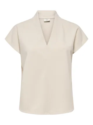 JDY - JDYJOY LIFE S/S TOP JRS Sandshell - Gr. - XL