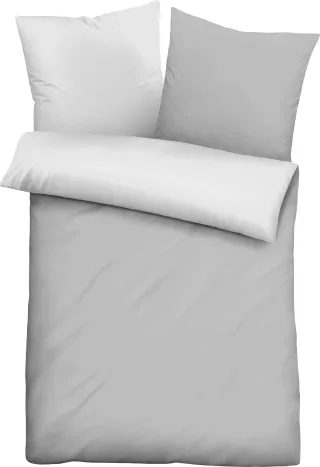 Castell - Markenbettwäsche Bettwäsche "0560500" 2 Stk. Microfaser-Satin,2 teilig, pflegeleichte Bettwäsche mit Reißverschluss