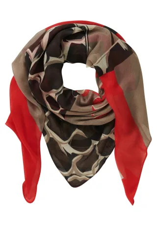 Betty Barclay - Tuch taupe/rot - Gr. - OS