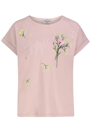 Authentic Style - RE9CIFQtU2hpcnQgUHJpbnQg burnished rose - Gr. - XS