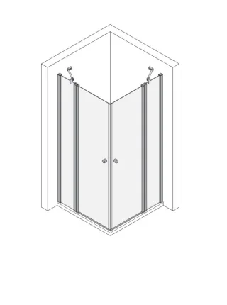 Koralle Eckpendeldusche TwiggyPlus EPF 75, VZ11507518AA1 VZ11507518AA1