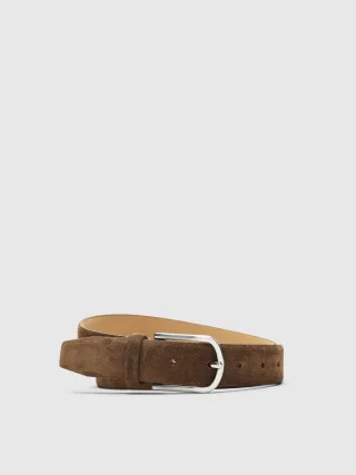 SELECTED WOMEN - SLFIONA SUEDE BELT tan - Gr. - 85