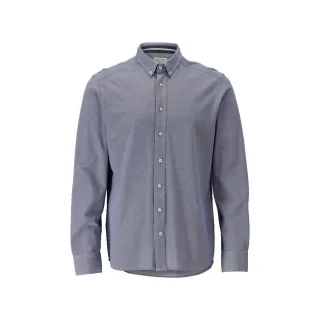 MASCOT Herren Langarmhemd FRONTLINE Blau-meliert 43-44 - 20104-741-41-43-44