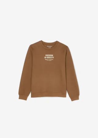 Marc OPolo Junior - MARC OPOLO Sweatshirt aus Bio-Baumwolle umbra brown - Gr. - 140