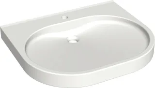 KWC Aquarotter Waschtisch, VARIUScare, MIRANIT, 650x120x550 mm, barrierefrei, 2030020958 2030020958