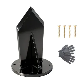 Iron Log Splitter 14cm Height Wider Fins Efficient Safe Wood Splitting Tool for Fireplace Stove Campsite