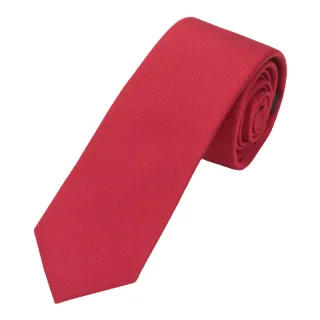 seidenfalter - Krawatte Uni 6cm h-rot - Gr. - OS