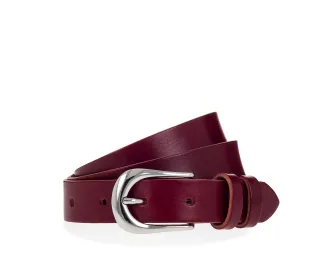 Vanzetti - Workwear Staples - 25 mm Vollledergürtel bordeaux | 2026-15rem 06.04.2026-13.04.2 - Gr. - 95