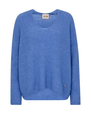 MOS MOSH - MMThora V-Neck Knit ultramarine - Gr. - M