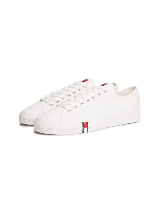 Tommy Jeans Sneaker "ARCHIVE VULC Y2K" Freizeitschuh, Halbschuh, Schnürschuh mit Logoflagge im Plateau