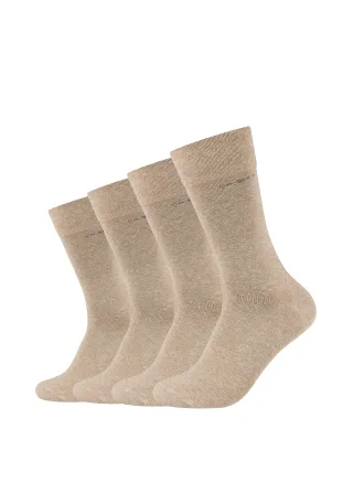 Camano Socken "ca-soft" 4 Paar, mit verstärktem Fersen- und Zehenbereich