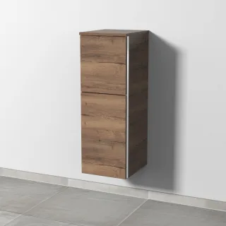 Sanipa 3way Mittelschrank mit 1 Tür und 1 Auszug, Eiche-Tabak, BR12450 BR12450
