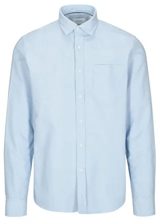BASEFIELD - He.-Freizeithemd 1/1 oxford blue - Gr. - M