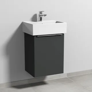 Sanipa 3way Waschtischunterbau zu Duravit Vero Air Waschtisch mit 1 Tür, Graphit-Matt UP4301B