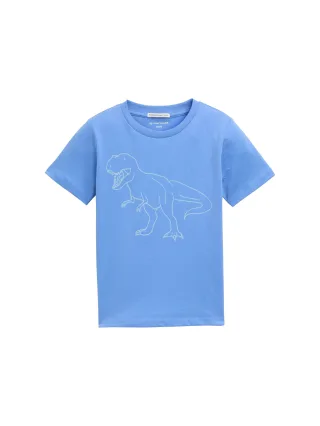 tom tailor kids - Glow-in-the-Dark T-Shirt soft mid blue - Gr. - 92/98