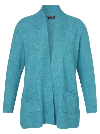 VIA APPIA DUE - Jacke offen 1/1 Arm Taschen smaragd melange - Gr. - 48