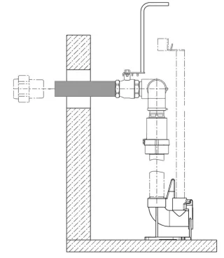 Jung Pumpen S-Zubehör Wanddurchführung Dn 50 JP48928