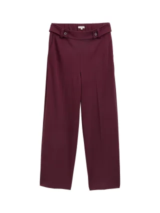 Tom Tailor - Cropped TTMIA Straight Hose bordeaux red - Gr. - 42/28