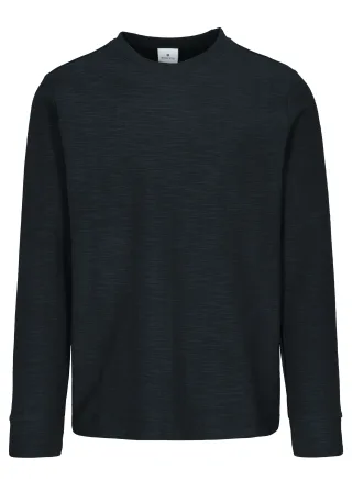 BASEFIELD - Rundhals Shirt longsleeve night blue - Gr. - XXL